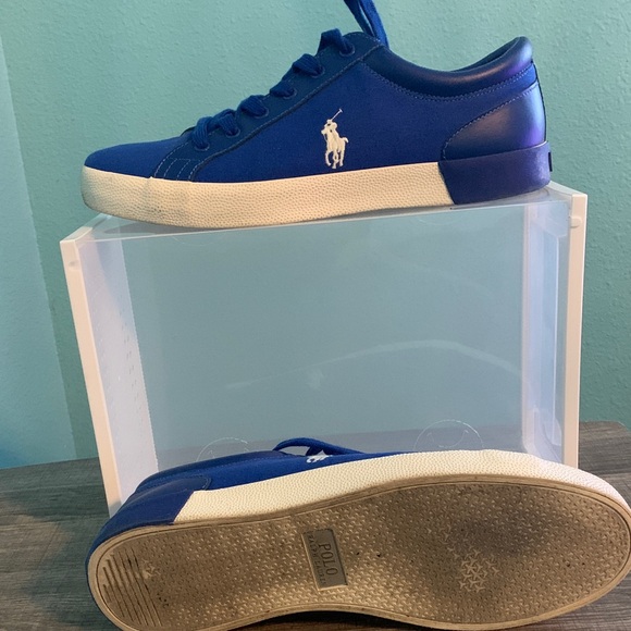 Polo by Ralph Lauren Men's Royal Blue Sneakers - Picture 2 of 4